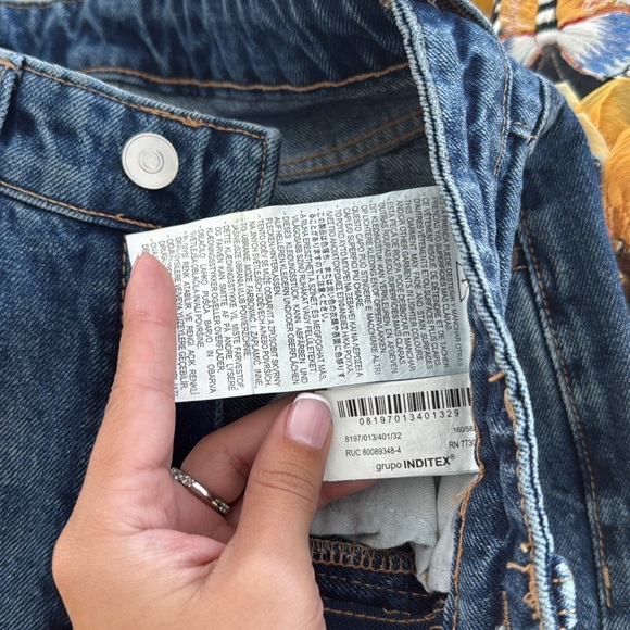 STUNNING ZARA Rose Sparkly beaded jeans - Picture 6 of 9